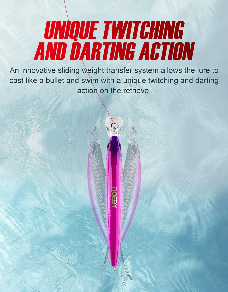 CHEERY Sinking 110mm 19g Minnow Lure ABSPlastic Lure - view 12