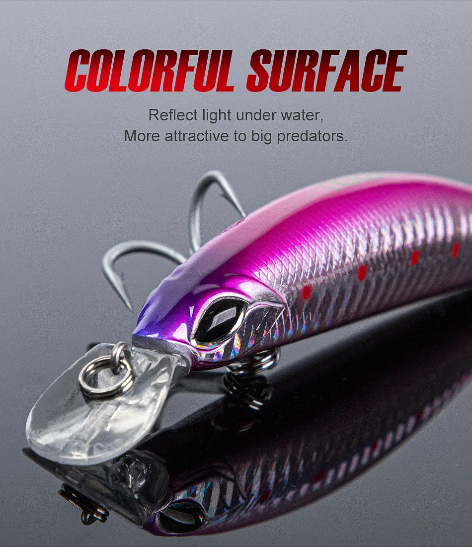CHEERY Sinking 110mm 19g Minnow Lure ABSPlastic Lure - view 14
