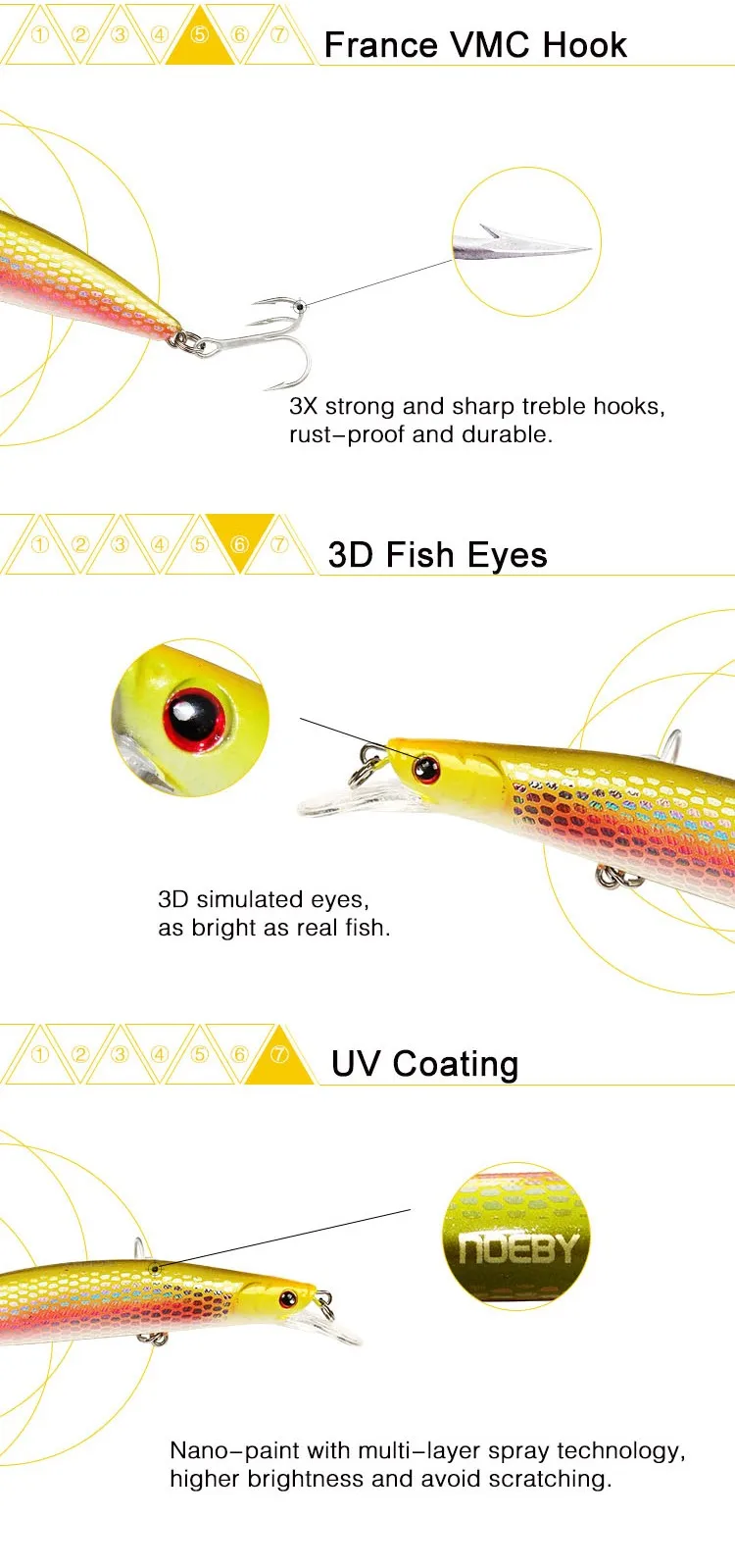 CHEERY Minnow Fishing Baits Fishing Baits ABS Minnow Lure - view 8