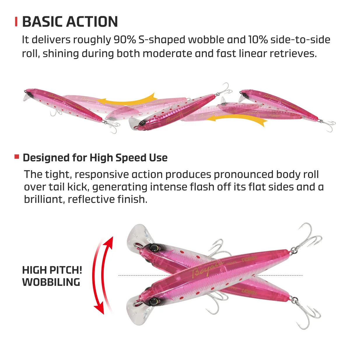 CHEERY Stainless Steel Thru Wire Construction Stainless Steel, ABS Minnow Lure - view 4