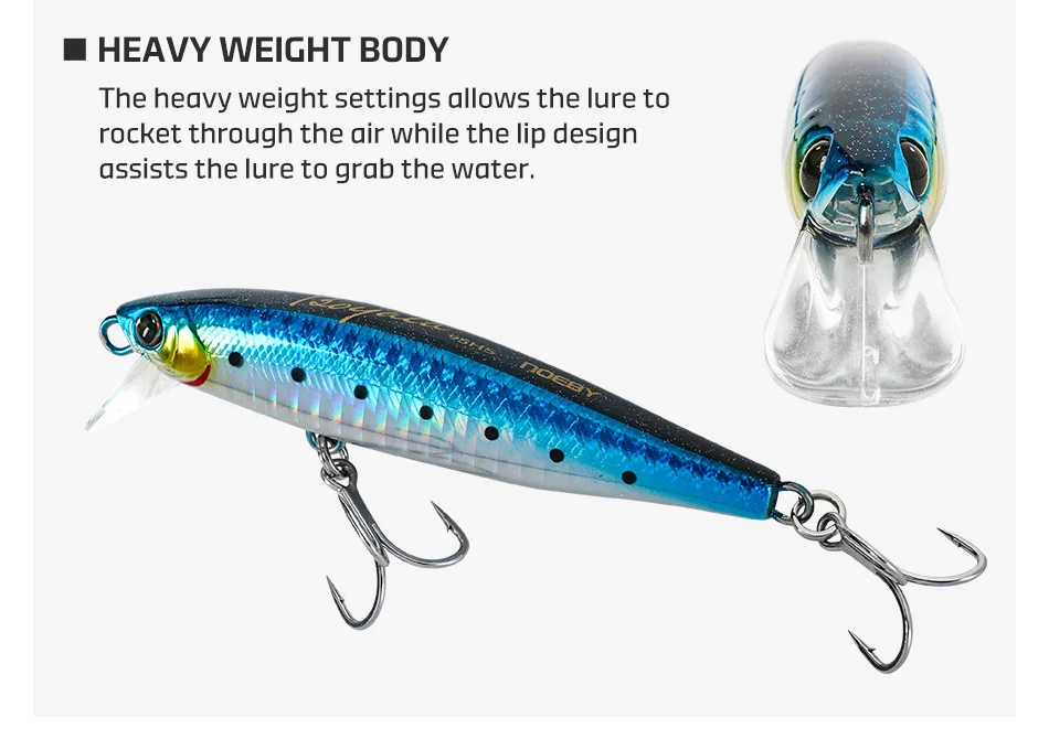 CHEERY Stainless Steel Thru Wire Construction Stainless Steel, ABS Minnow Lure - view 11