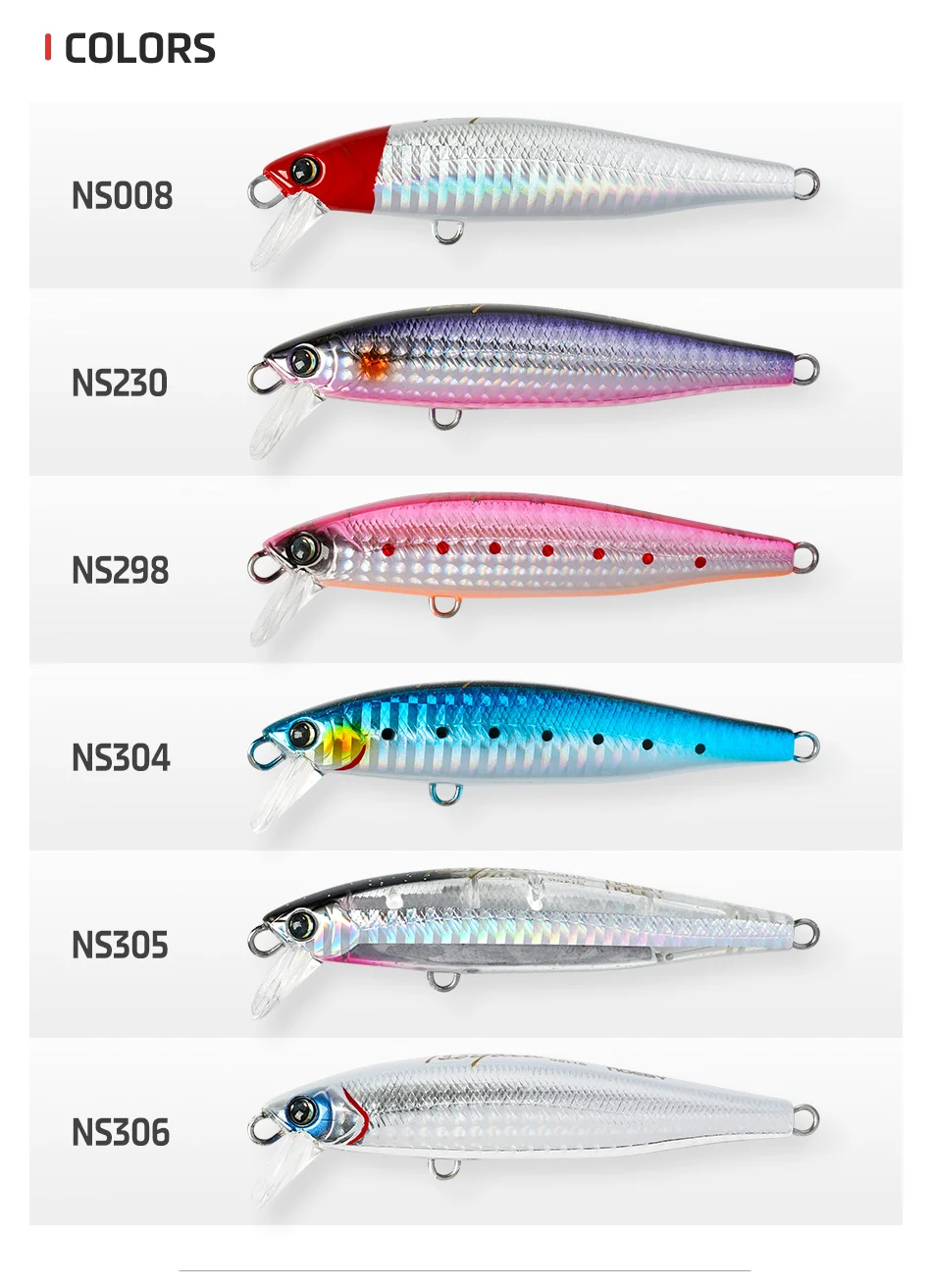 CHEERY Stainless Steel Thru Wire Construction Stainless Steel, ABS Minnow Lure - view 13