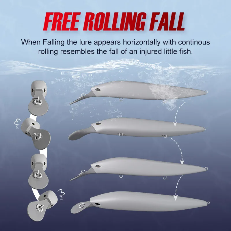 Sinking Minnow Lure 137mm 41g Saltwater ABS Plastic Lure, Seawater Fishing Bait, Fake Lure - view 7