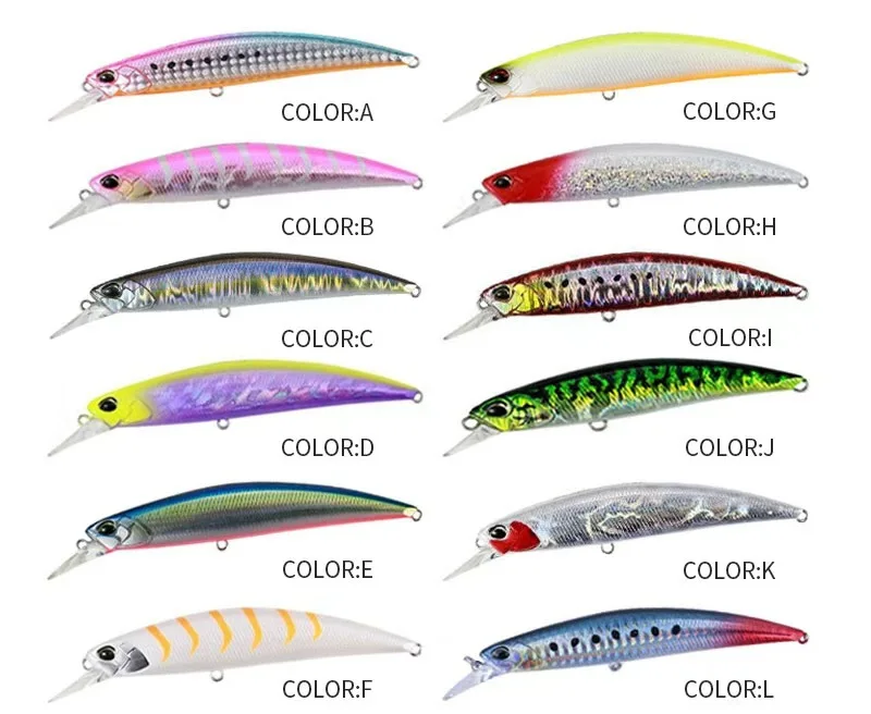 Cheery Sinking Minnow Hard Fishing Lure ABS Minnow Lure - view 3