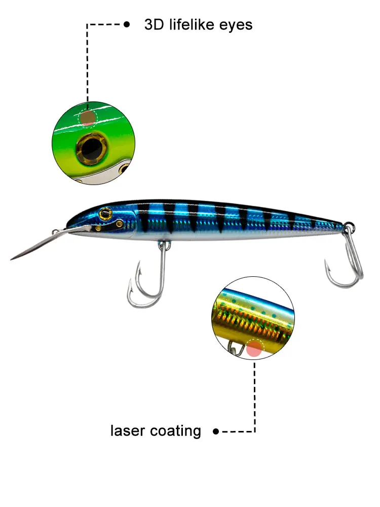 80g Wholesale Hard ABS Plastic Floating ABS Minnow Lure - view 10