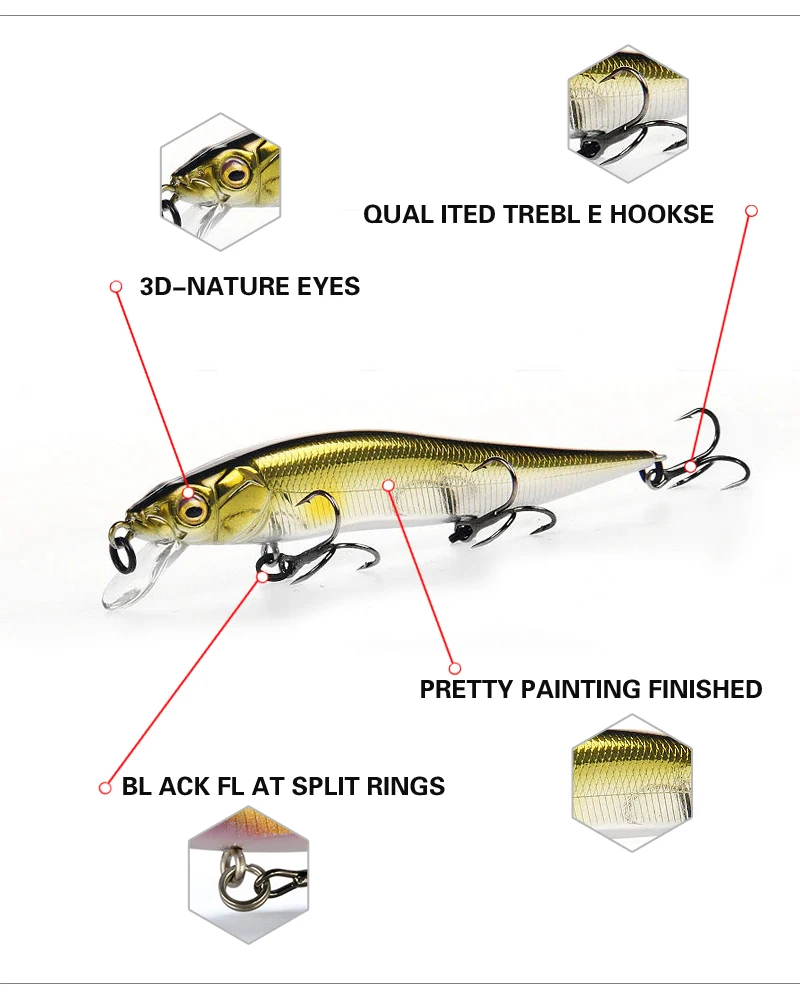Cheery Small Fish Floating Fishing Lure Plastic Hard Lure - view 16