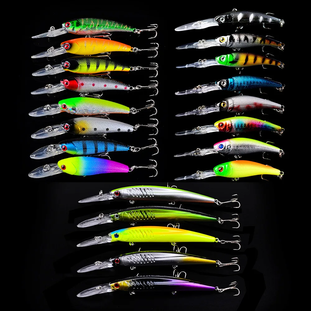 Wholesale 21Pcs Fishing Lures Kit Freshwater