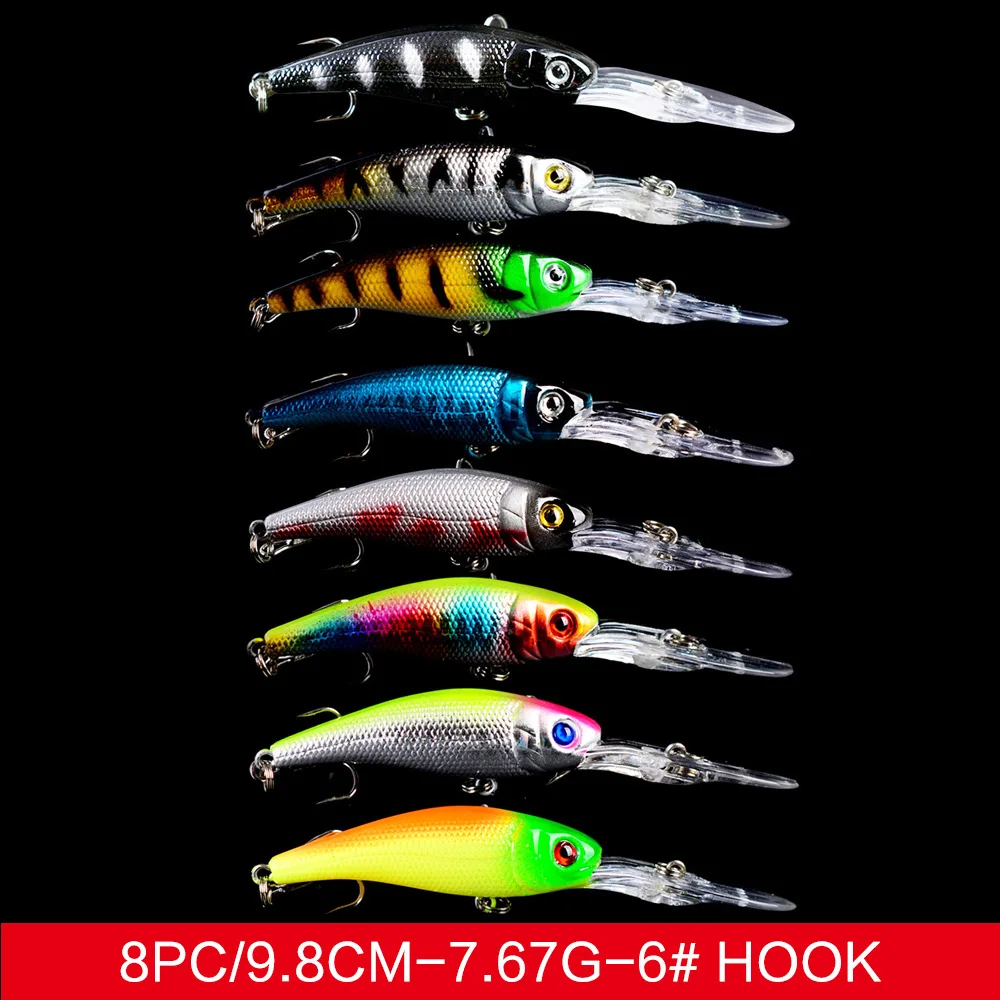 Wholesale 21Pcs Fishing Lures Kit Freshwater ABS Plastic Minnow Lure - view 4