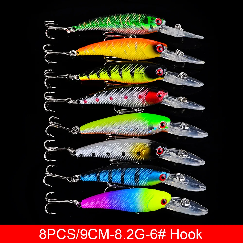 Wholesale 21Pcs Fishing Lures Kit Freshwater ABS Plastic Minnow Lure - view 5