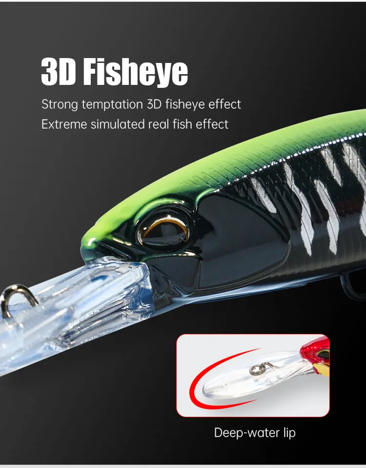 ZOZ High Quality 140mm 35g Floating ABS Minnow Lure - view 14
