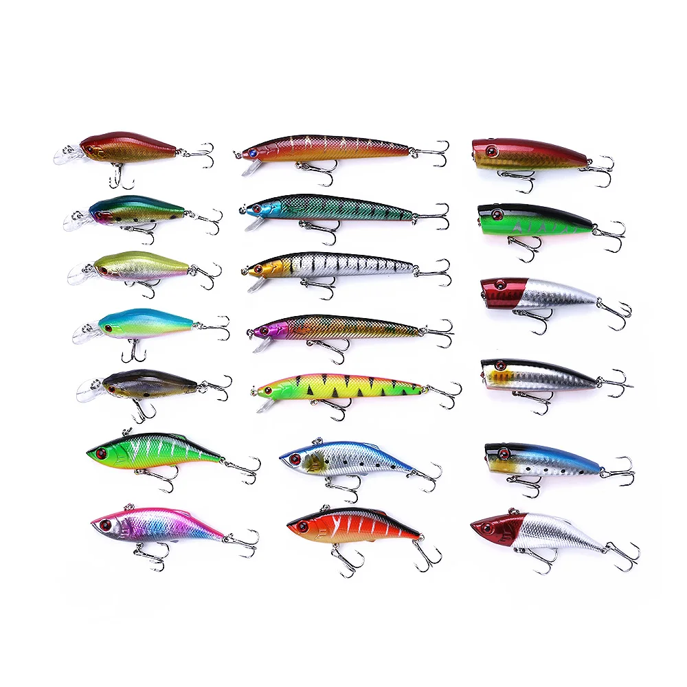 20pcs bag Wholesale Hard Plastic Crankbait ABS, Plastic Lure Kit, Jerkbait - view 7