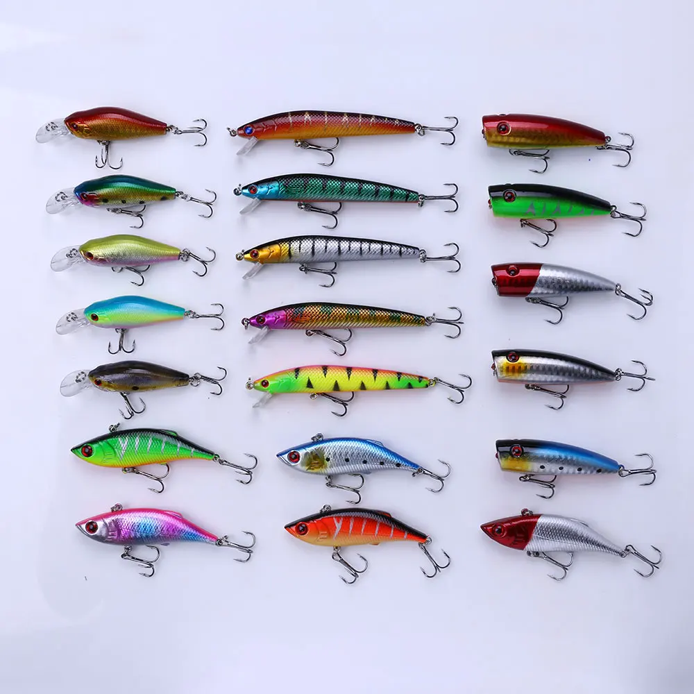 20pcs bag Wholesale Hard Plastic Crankbait ABS, Plastic Lure Kit, Jerkbait - view 8
