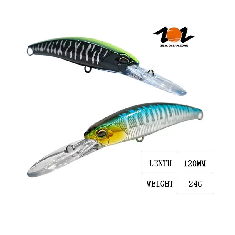 ZOZ New Design 12cm 24g Floating ABS Minnow Lure - view 2