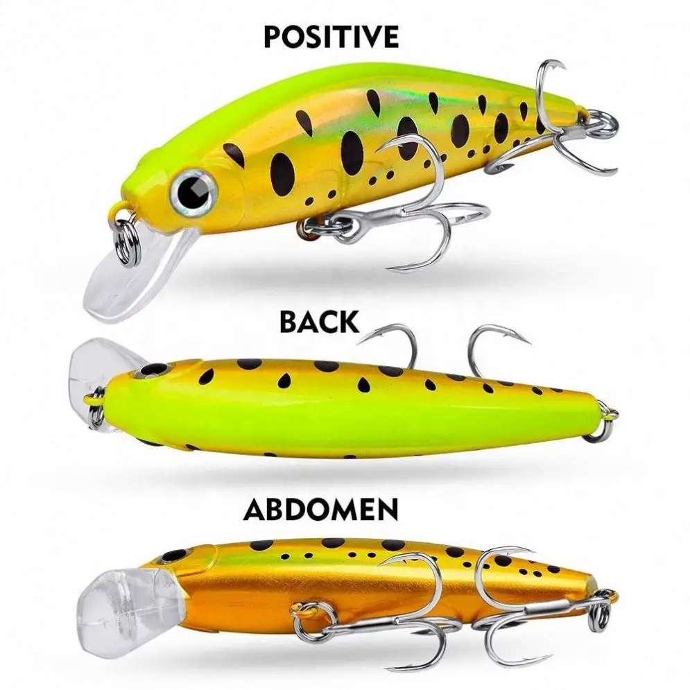 Cherry Topwater Minnow Artificial Hard Bait Abs hard plastic Hard Lure - view 5
