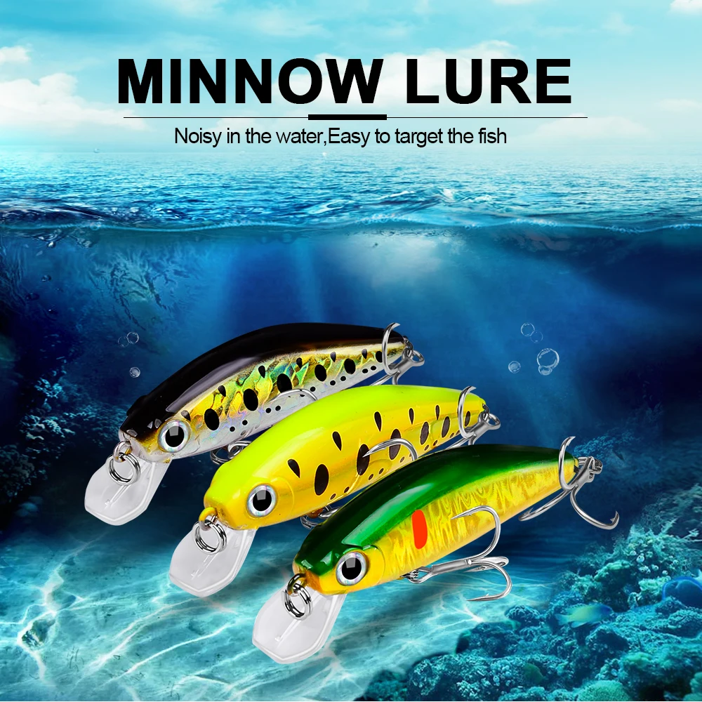 Cherry Topwater Minnow Artificial Hard Bait Abs hard plastic Hard Lure - view 7