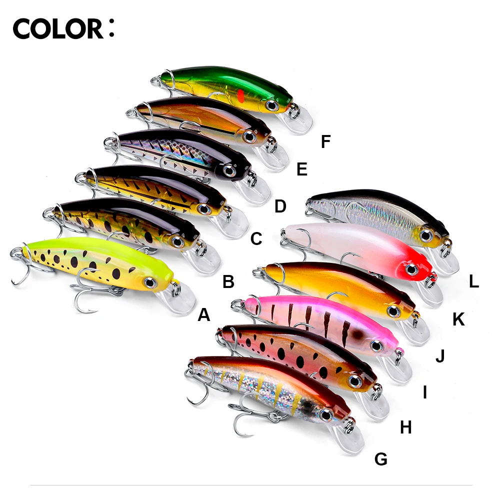 Cherry Topwater Minnow Artificial Hard Bait Abs hard plastic Hard Lure - view 9