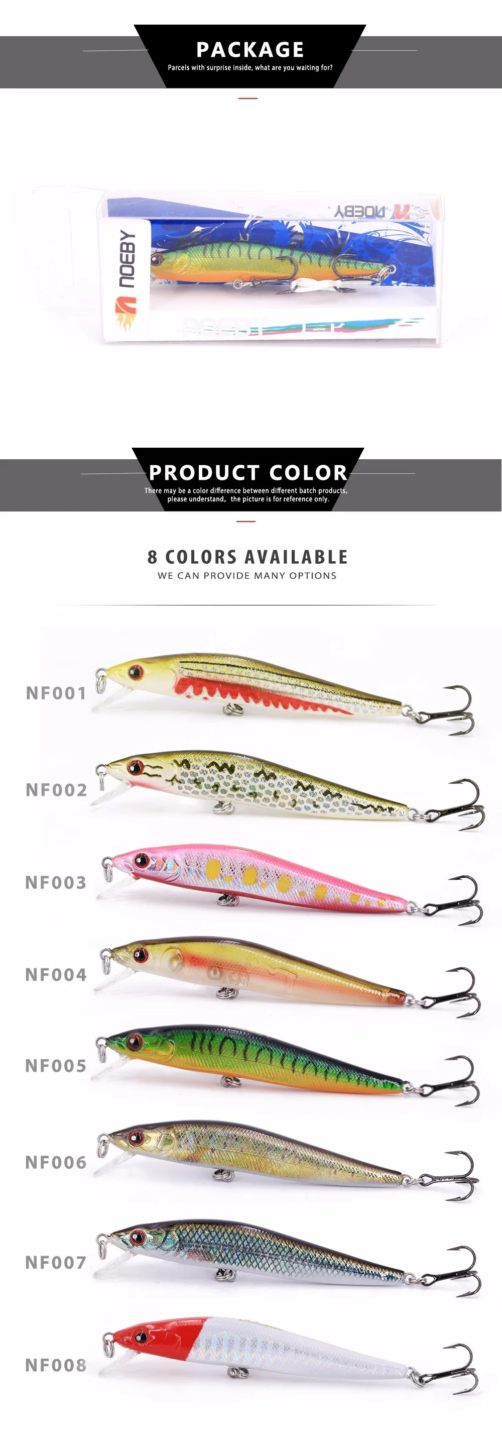Saltwater Fishing Lures Sinking Minnow Fishing ABSPlastic Lure - view 9