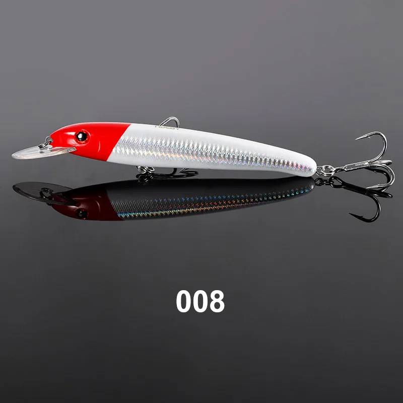Plastic Minnow Lure Jerk Bait Floating ABS Plastic Lure, Seawater Fishing Bait, Fake Lure - view 2
