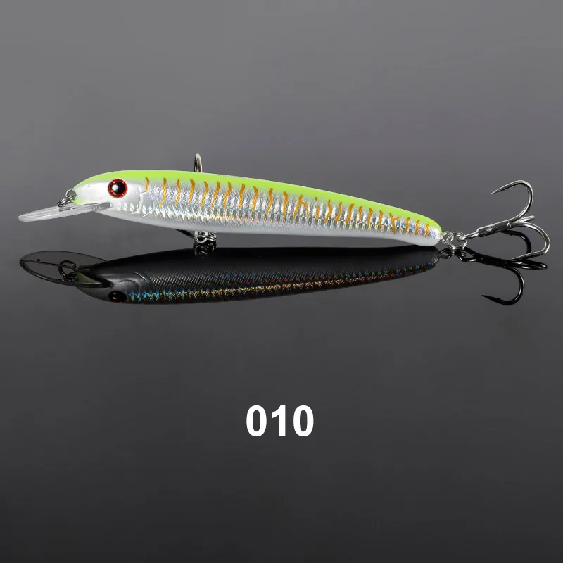 Plastic Minnow Lure Jerk Bait Floating ABS Plastic Lure, Seawater Fishing Bait, Fake Lure - view 3