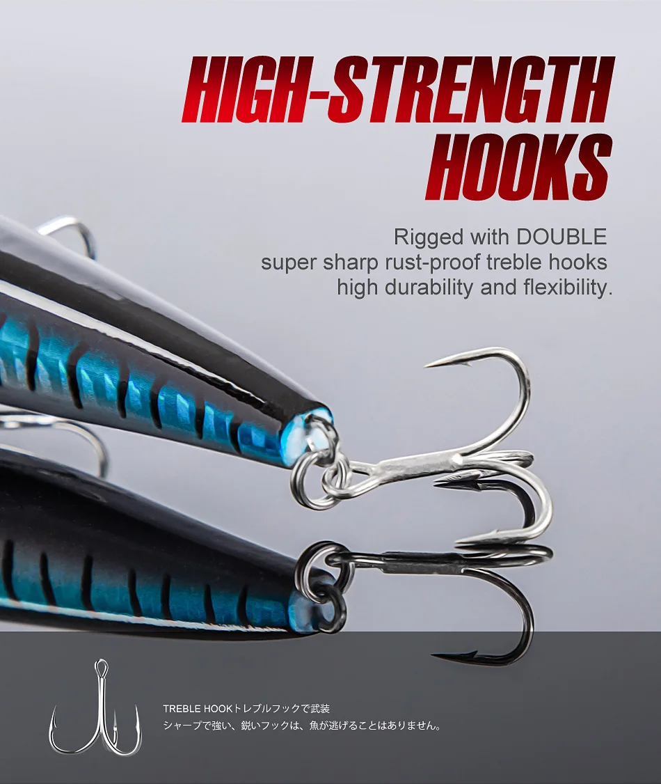 High Quality Saltwater Fishing Jerk Bait ABS Hard Lure - view 4