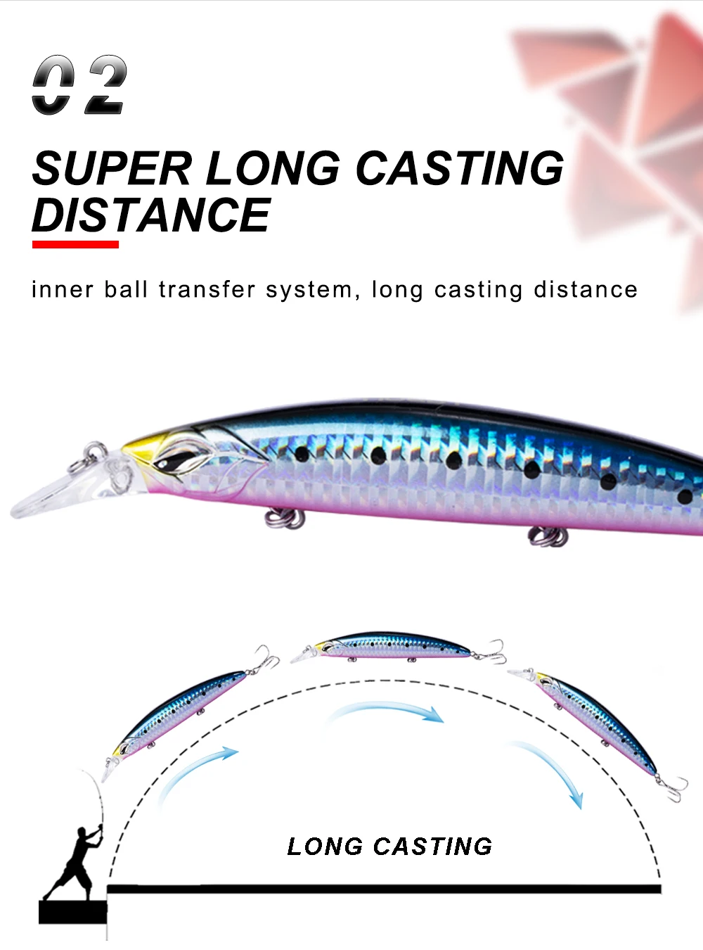 CHEERY New Arrival High Quality Weihai Stainless Steel, ABS Jerkbait - view 10