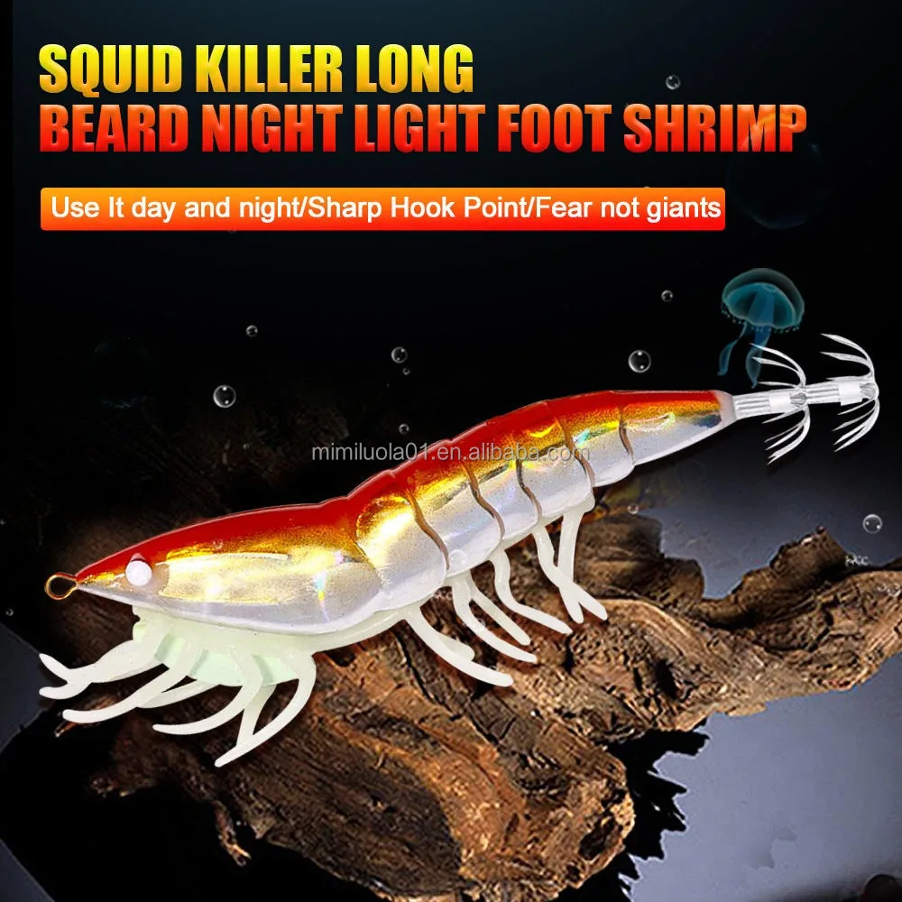 Cheery Wholesale SJ026 Luminous Shrimp Shaped ABS, Various, Plastic, ABSHardPlastic Various - view 8