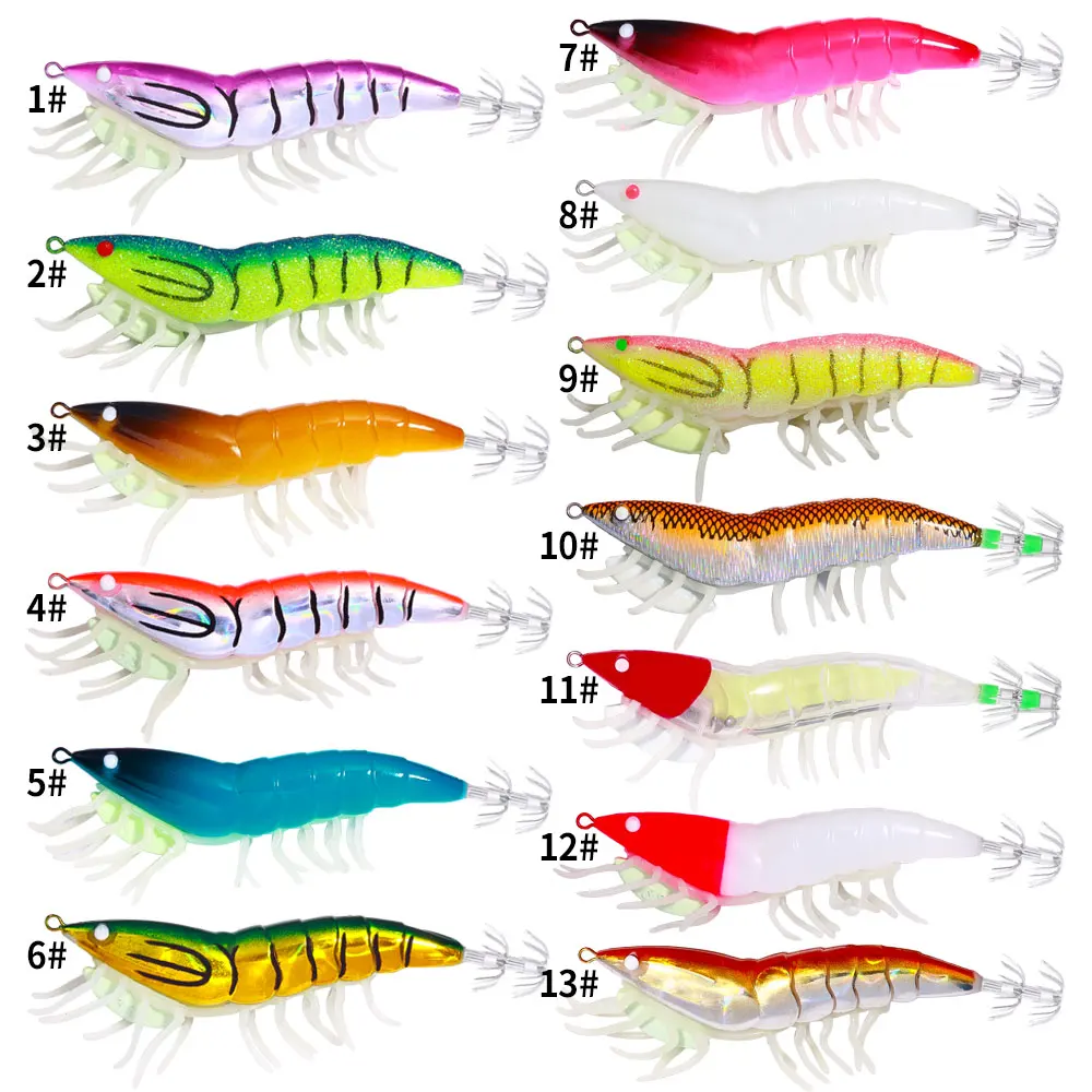 Cheery 12cm 22 4G Luminous Shrimp Metal, Plastic Squid Lure - view 3