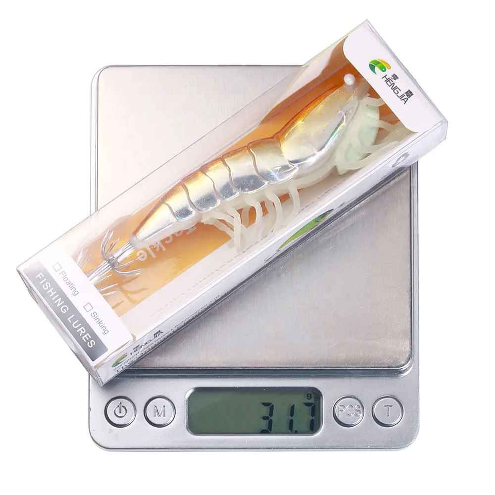 Cheery 12cm 22 4G Luminous Shrimp Metal, Plastic Squid Lure - view 4