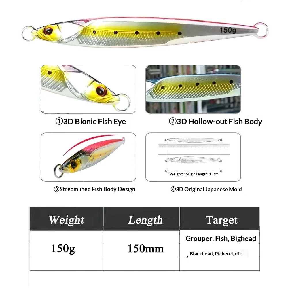 CHEERY Lead Fish Slow Jigging Metal Metal None - view 18