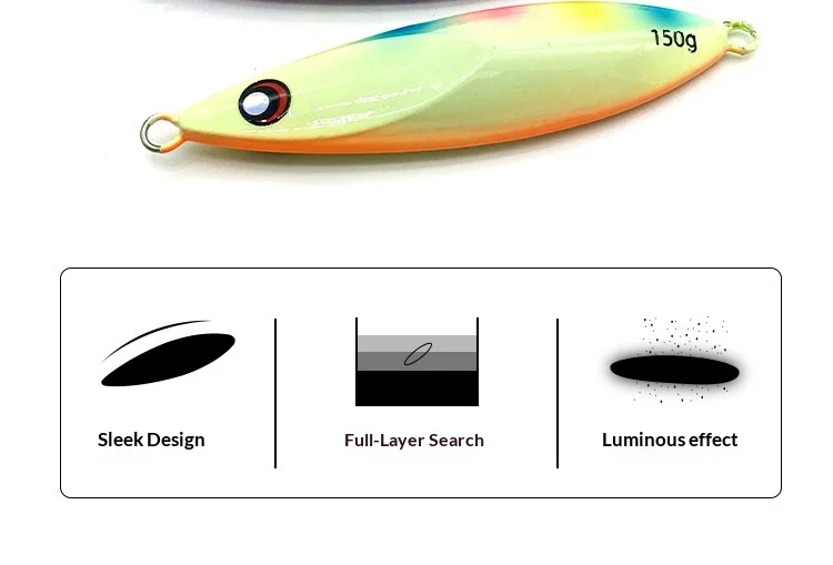 Lure Metal Jig 150 200g Luminous Various None - view 13