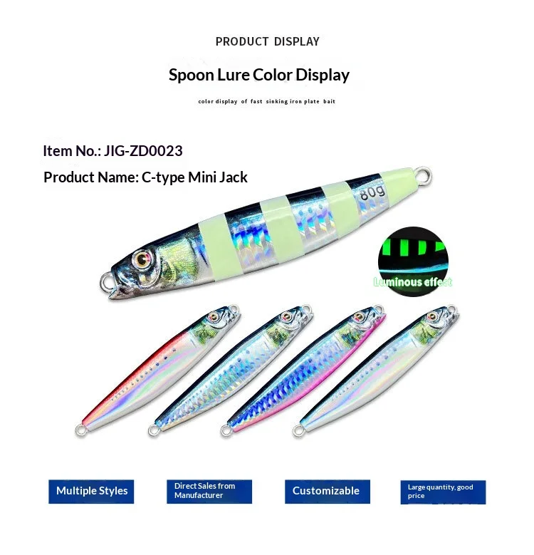 Factory Spot Wholesale Metal Lead Jig Various None - view 10