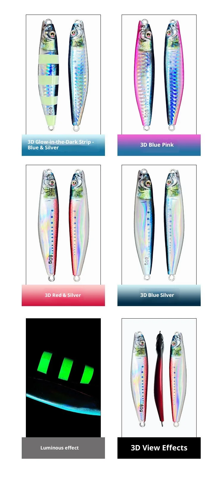 Factory Spot Wholesale Metal Lead Jig Various None - view 11