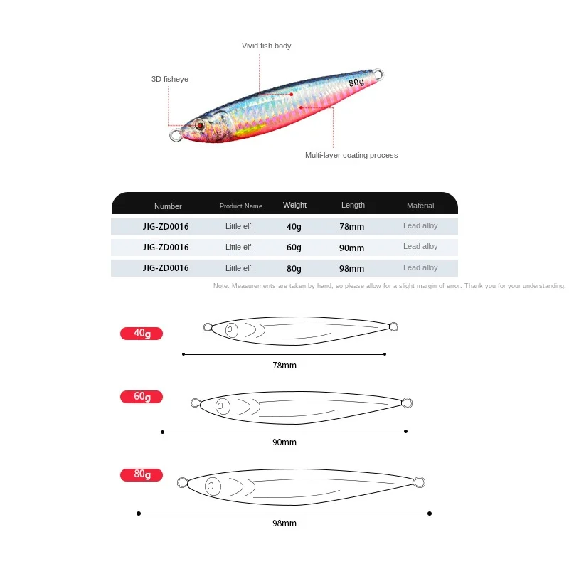 Cross Border Dedicated Metal Jig Lure Metal None - view 2
