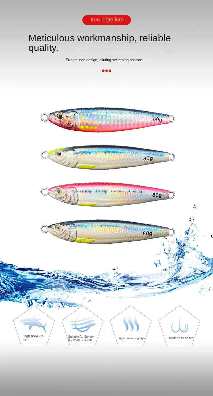 Cross Border Dedicated Metal Jig Lure Metal None - view 10