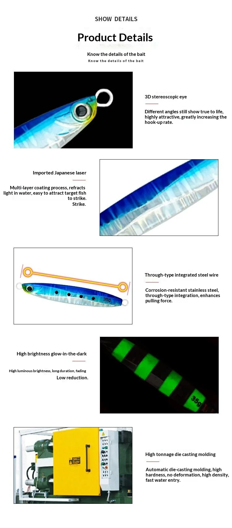 Iron Plate Lure Night Glow Laser Metal None - view 10