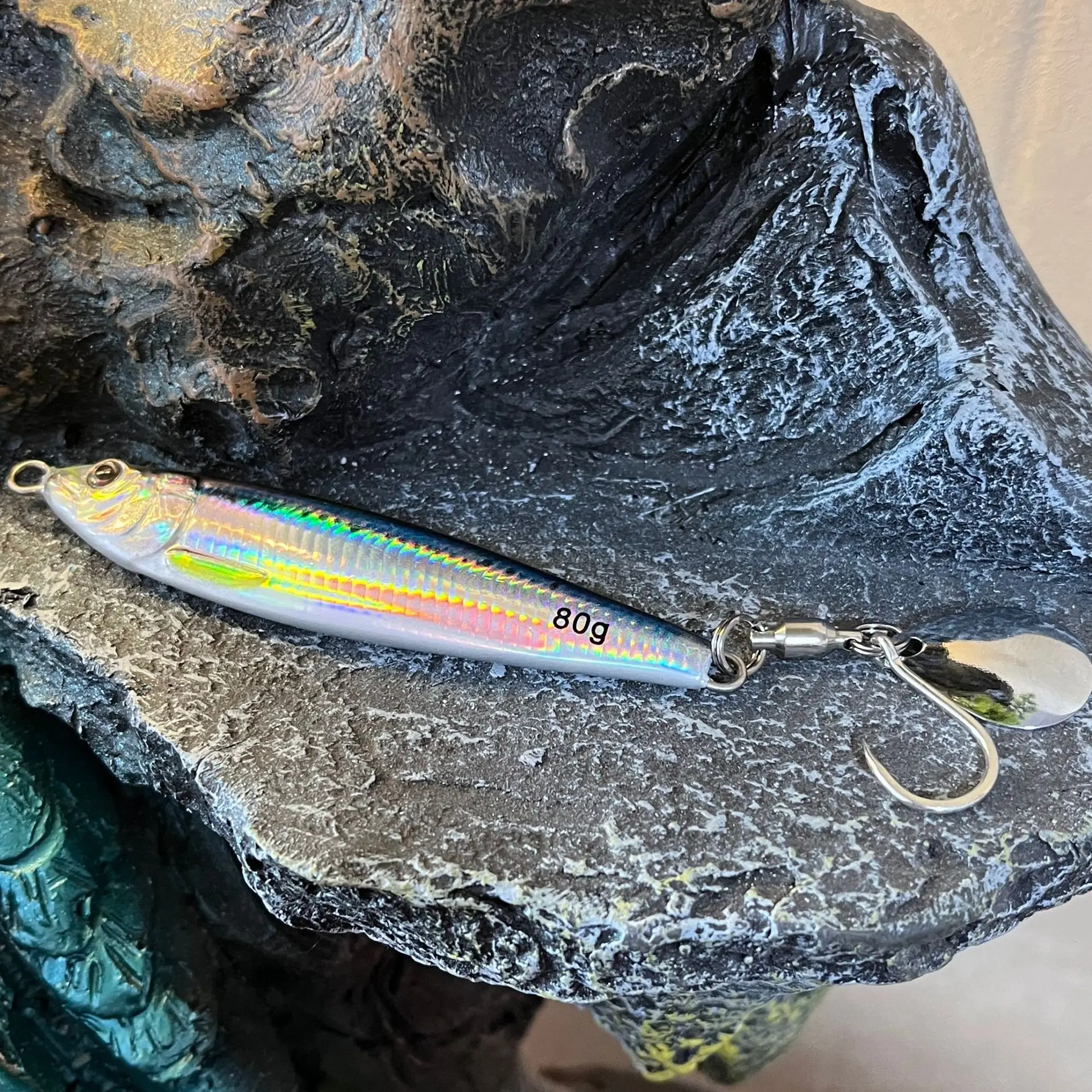 UV Metal Jig Lure Spinner Bait Metal None - view 3