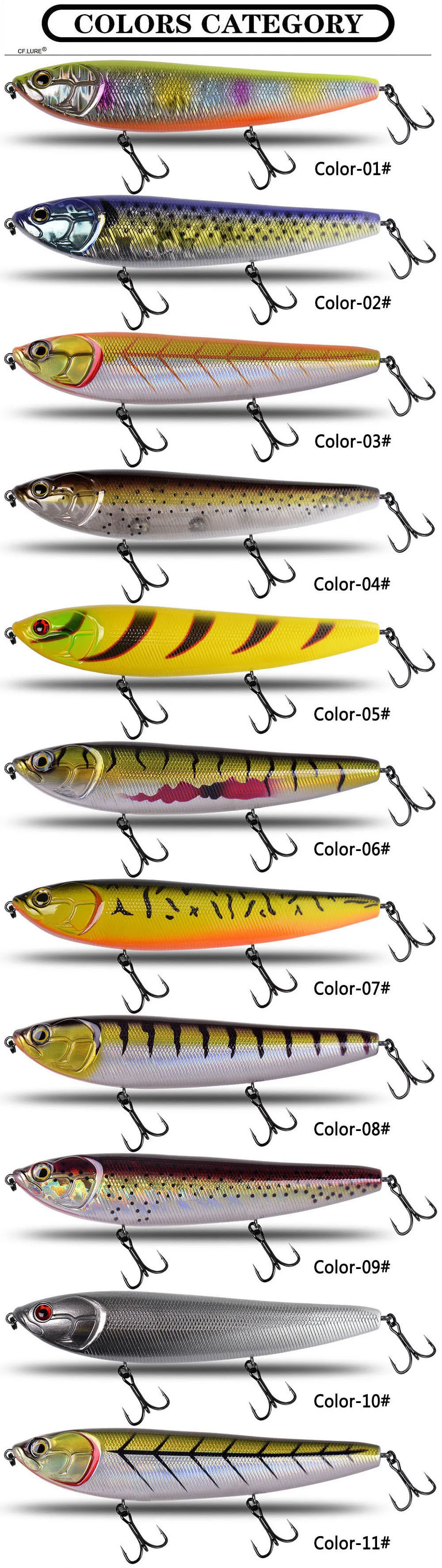 Factory Price Fishing Tackle Plastic Artificial Plastic Various - view 7