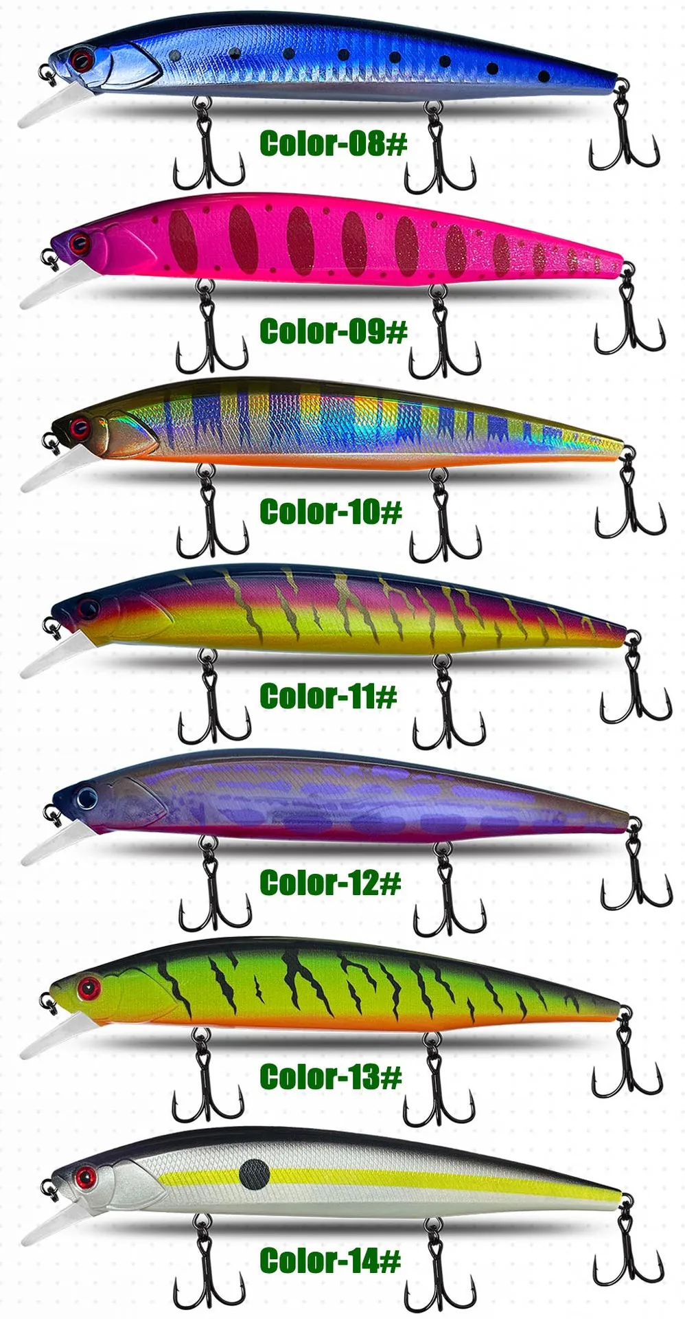 Long Cast Floating Minnow 130mm 225g Plastic None - view 9