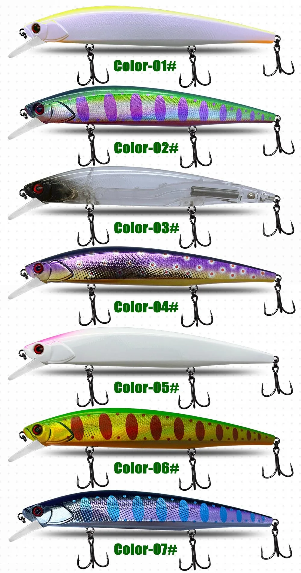 Long Cast Floating Minnow 130mm 225g Plastic None - view 10