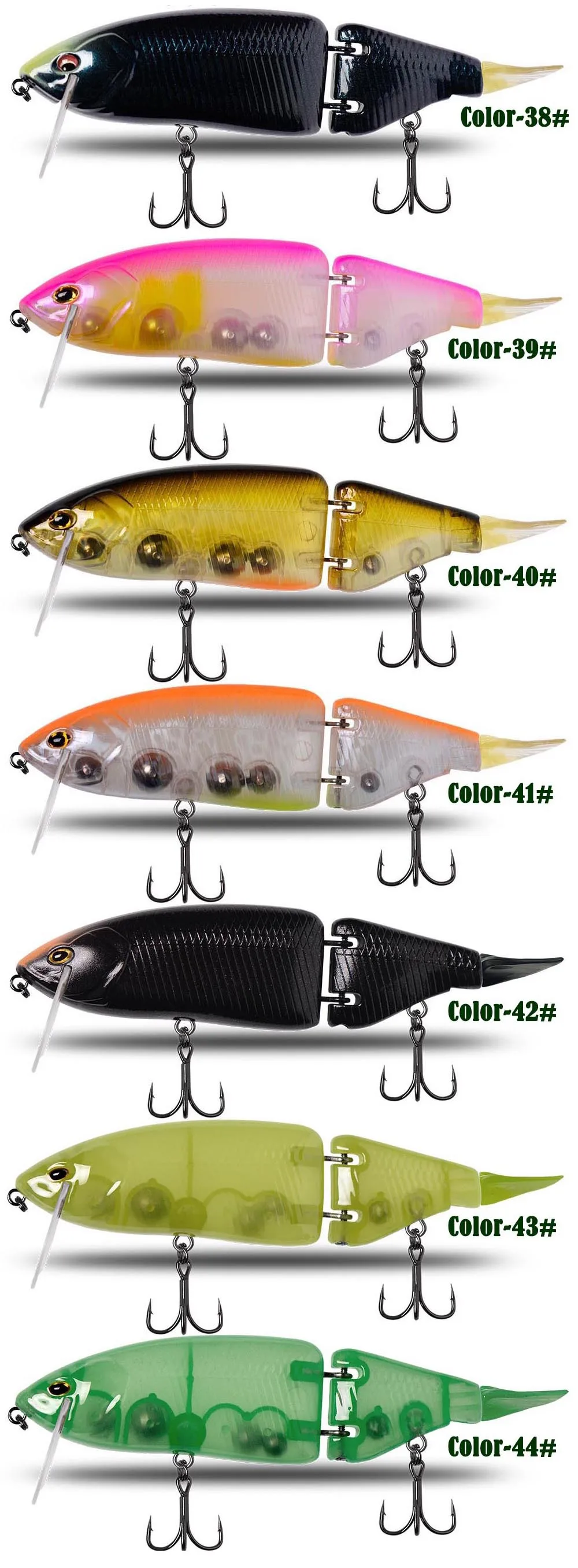 Artificial Hard Bait Plastic Lure Floating Plastic None - view 9