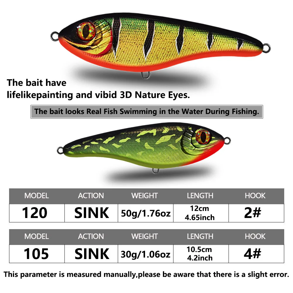 CHEERY Vibrating Sinking Biomimetic Fish Lure ABS None - view 4