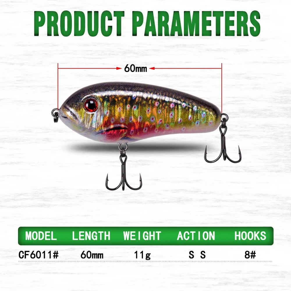 Live Bait 60mm 11g Freshwater Trembling Plastic None - view 5