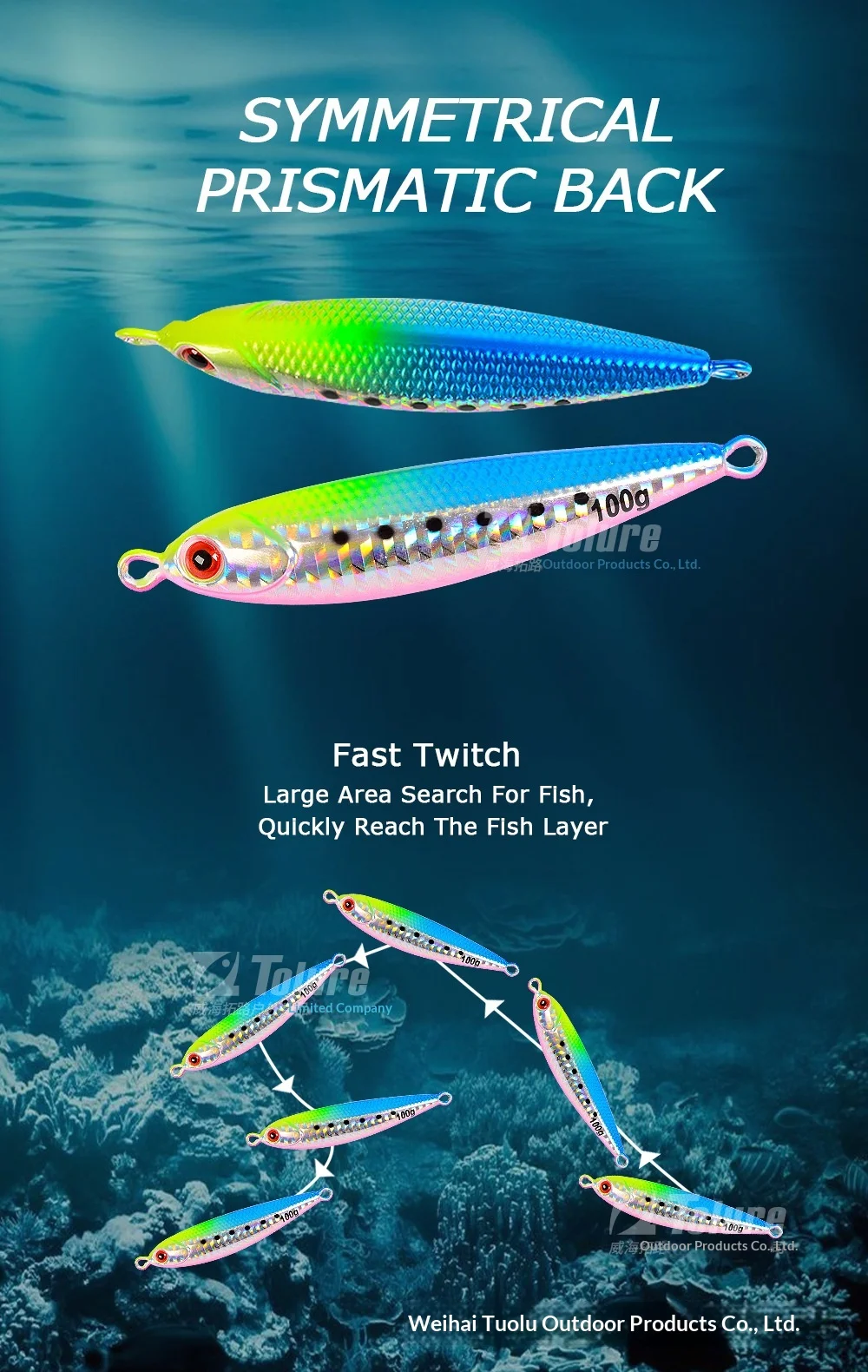 UV Sea Fishing Luminous Fast Sinking Metal None - view 10