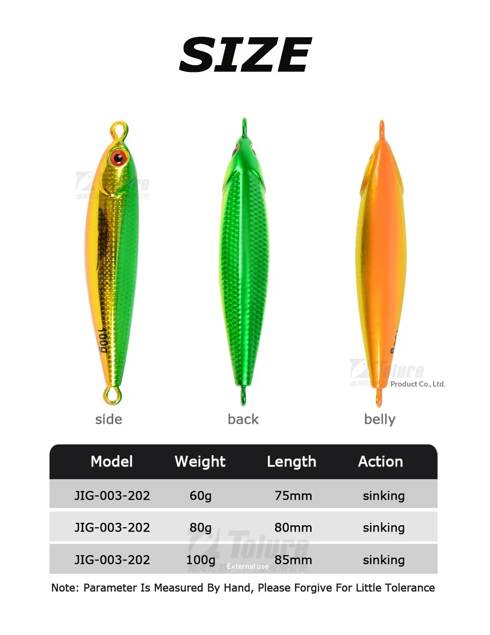 UV Sea Fishing Luminous Fast Sinking Metal None - view 14