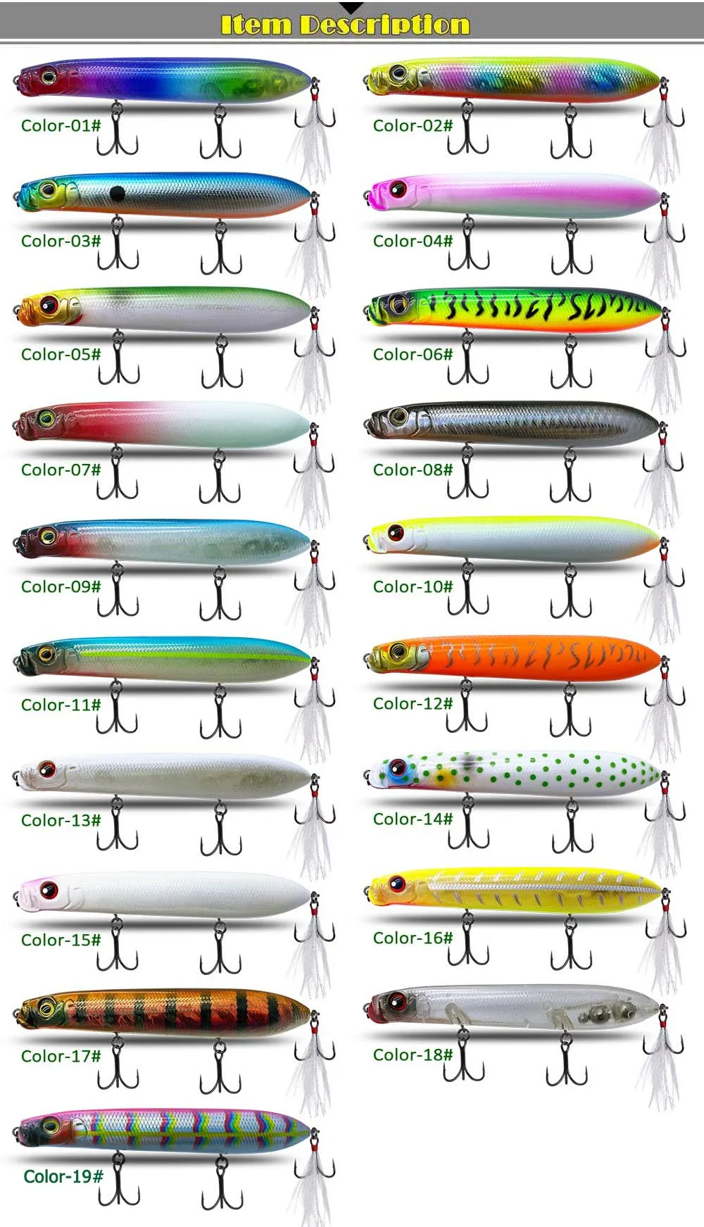 CHEERY ABS Plastic Freshwater Hard Bait ABS None - view 8