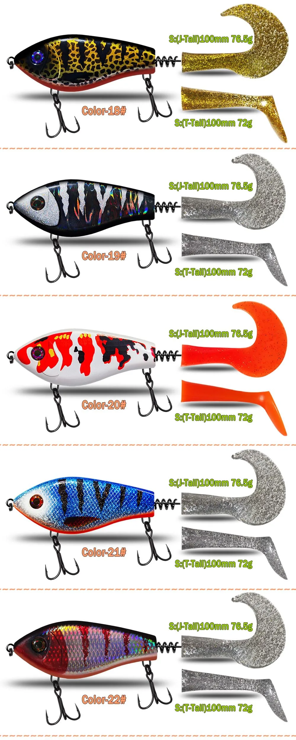 Stainless Steel Lure JERK BAIT 100mm Stainless Steel None - view 7