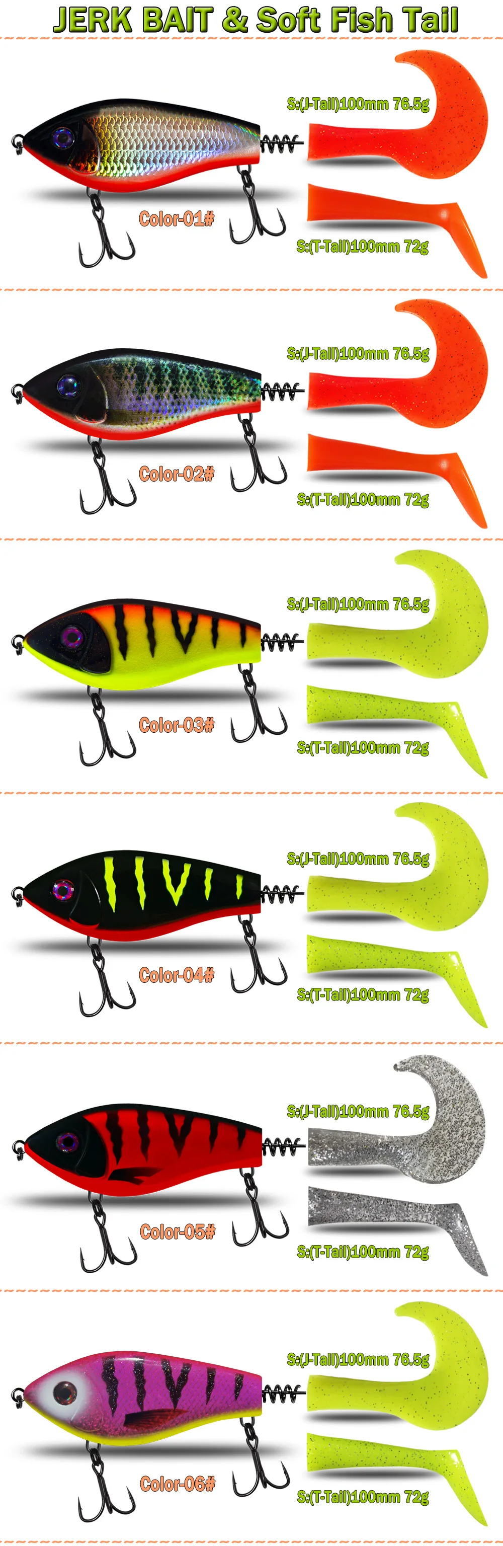 Stainless Steel Lure JERK BAIT 100mm Stainless Steel None - view 11