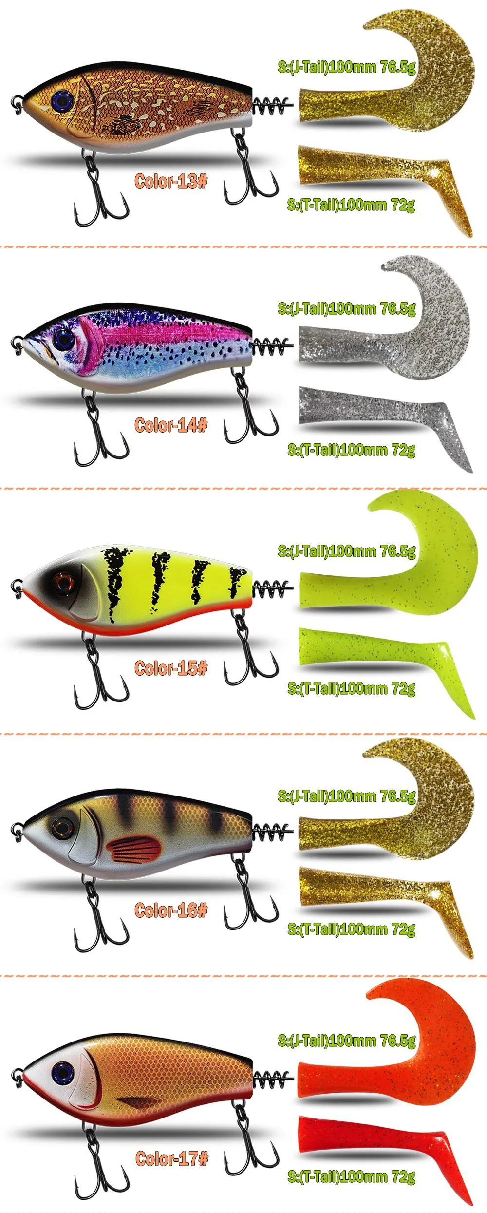Stainless Steel Lure JERK BAIT 100mm Stainless Steel None - view 16