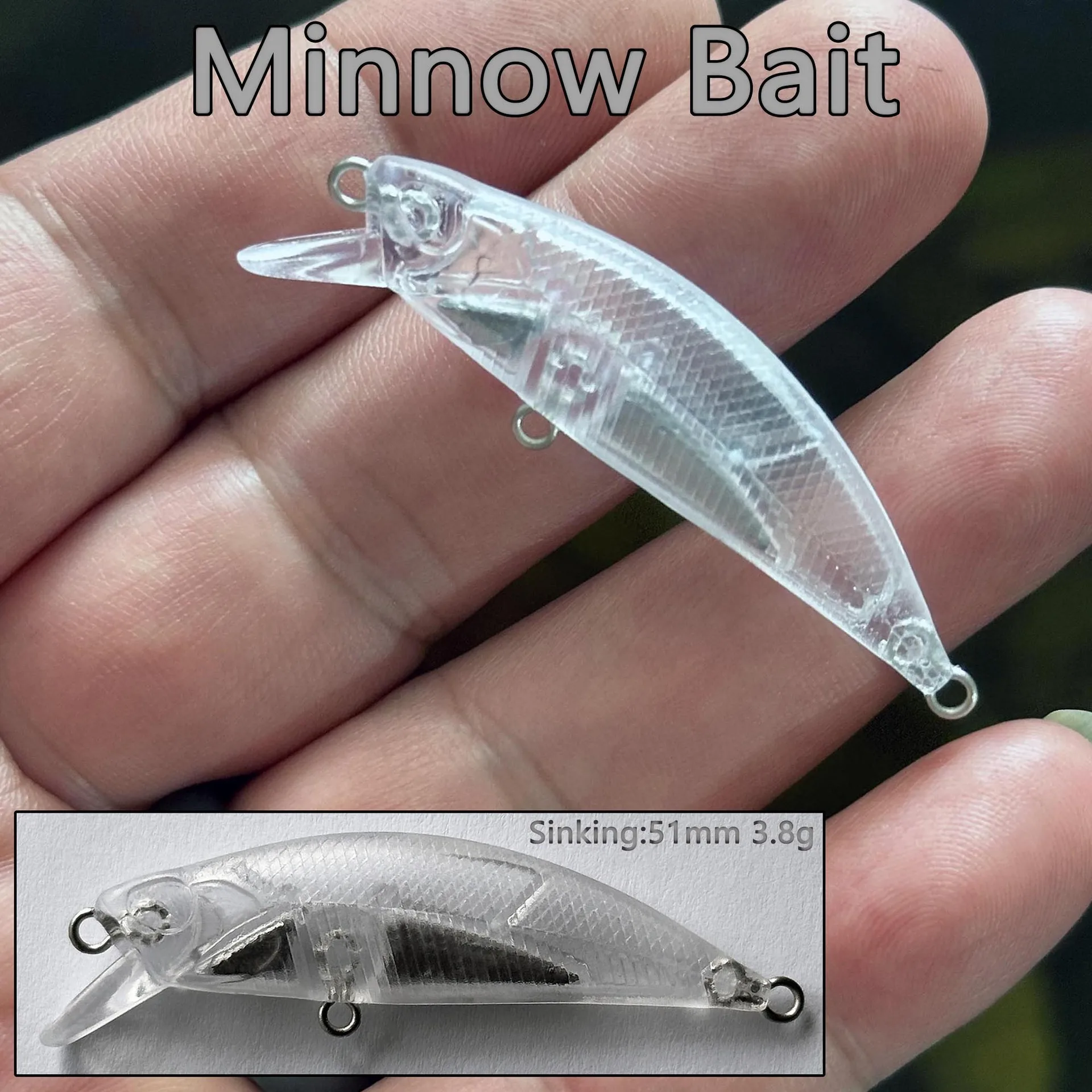 CHEERY Japanese Style Subsurface Minnow DIY ABS None - view 5