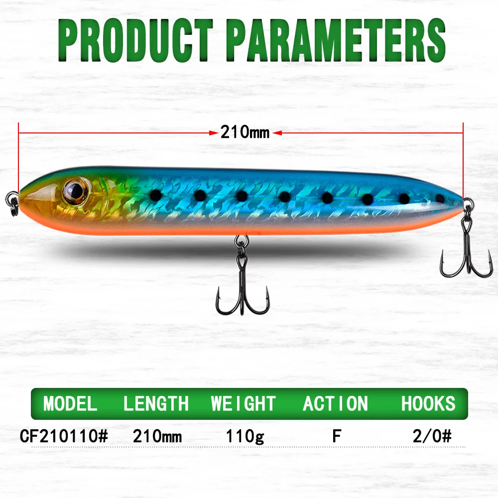Artificial Hard Bait Lure Surface Type Stainless Steel None - view 8